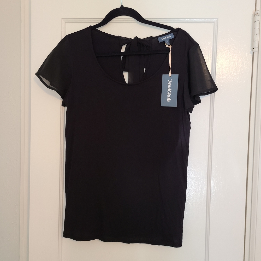 Modcloth black short sleeve top